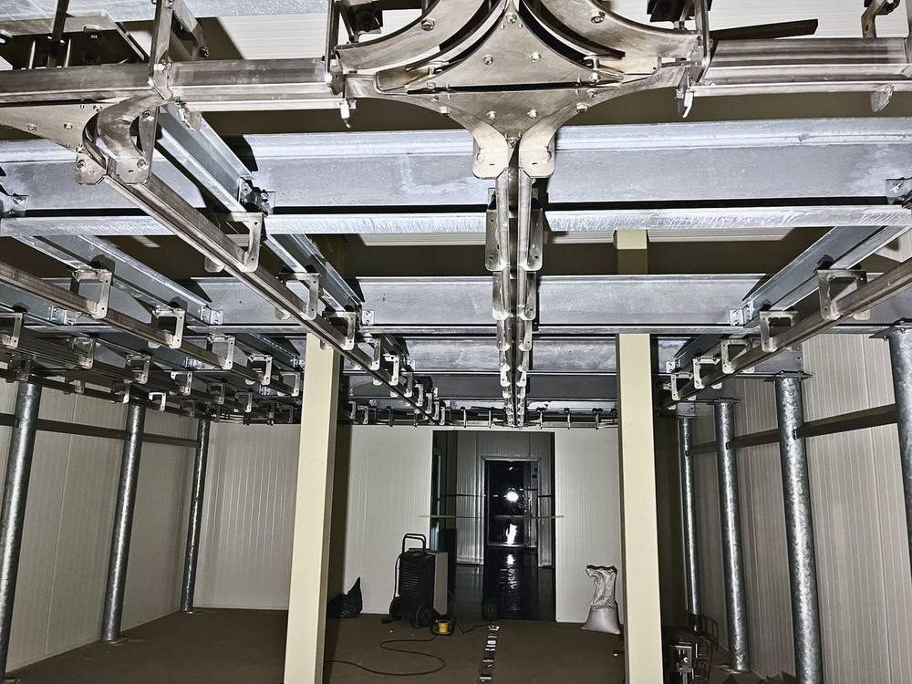 Skerdyklos patalpų vidaus įrengimas ir ventiliacija